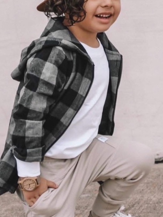 fox and trott Other - Fox And Trott Buffalo Plaid Zip Up Hoodie 9-12